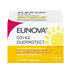 ® D3 + K2 DuoProtect – 4.000 I.E.  Nahrungsergänzungsmittel mit zur normalen Funktion des Immunsystems & Erhaltung normaler Knochen>Eunova Outlet