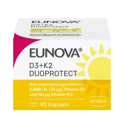 ® D3 + K2 DuoProtect – 1.000 I.E.  Nahrungsergänzungsmittel zur normalen Funktion des Immunsystems & Erhaltung normaler Knochen|Eunova Sale