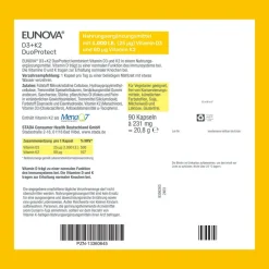 ® D3 + K2 DuoProtect – 1.000 I.E.  Nahrungsergänzungsmittel zur normalen Funktion des Immunsystems & Erhaltung normaler Knochen|Eunova Sale
