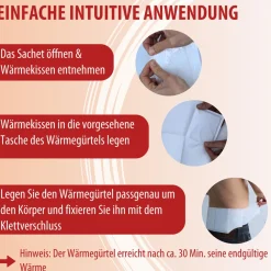 ® Wärmegürtel – Wärmeumschläge zur Linderung muskulärer Rückenschmerzen|Evolsin Discount