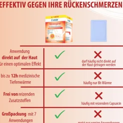 ® Wärmegürtel – Wärmeumschläge zur Linderung muskulärer Rückenschmerzen|Evolsin Discount