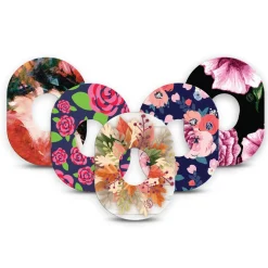 ExpressionMed Fixierpflaster Dexcom G7 | Flowery (5er Set)|