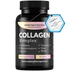 ® Collagen Hyaluronsäure Komplex 120 Kapseln Kollagen>EXVITAL New