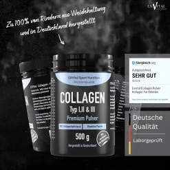 ® Collagen Pulver, Bioaktives Kollagen Typ 1, 2 & 3|EXVITAL Sale
