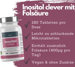 ® Inositol Vitamin B8 mit Folsäure 180 Tabletten><noscript><img width=