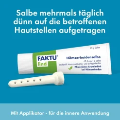 Lind Hämorrhoidensalbe - bei Jucken, Nässen, Brennen, Entzündungen, kleinen Blutungen, 25 g (mit Applikator)|FAKTU Sale