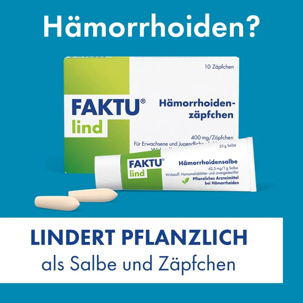 Lind Hämorrhoidensalbe - bei Jucken, Nässen, Brennen, Entzündungen, kleinen Blutungen, 50 g (mit Applikator)|FAKTU Best