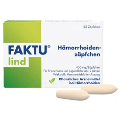 Lind Hämorrhoidenzäpfchen - bei Jucken, Nässen, Brennen, Entzündungen, kleinen Blutungen, 25 Stk,  als Zäpfchen ideal für die Anwendung in der Nacht>FAKTU Sale