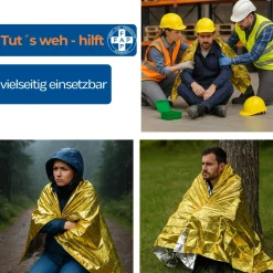FAP First Aid Products - Erste-Hilfe Rettungsdecke 160 x 210 cm – Gold/Silber><noscript><img width=