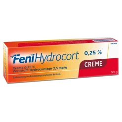 Creme 0,25 %, Hydrocortison 2,5 mg/g, , wirksam bei Hautentzündungen|Fenihydrocort Sale