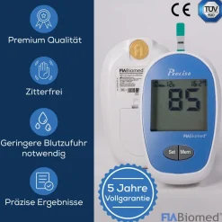 FIA Biomed Precisa Blutzuckermessgerät Set| Clearance