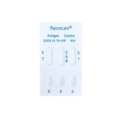 ® 4in1 SARS-CoV-2, Influenza A/B & RSV Combo-Schnelltest + Gratis Nanovio FFP2 Maske|fluorecare Best