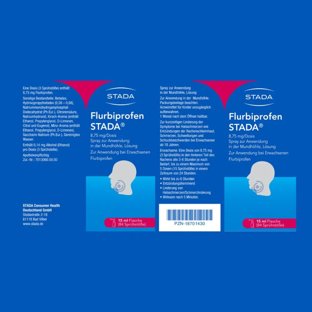 Flurbiprofen STADA® 8,75 mg/Dosis Spray zur Anwendung in der Mundhöhle> Outlet