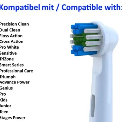 Folio24 - Aufsteckbürsten kompatibel mit Oral-B elektrischen Zahnbürsten (Siehe Artikelbeschreibung)> Best