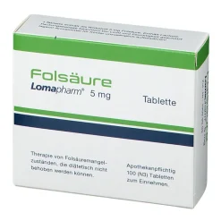 Folsäure Lomapharm 5mg Tabletten><noscript><img width=