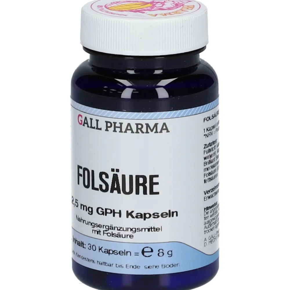 Folsäure 2,5 mg GPH Kapseln>