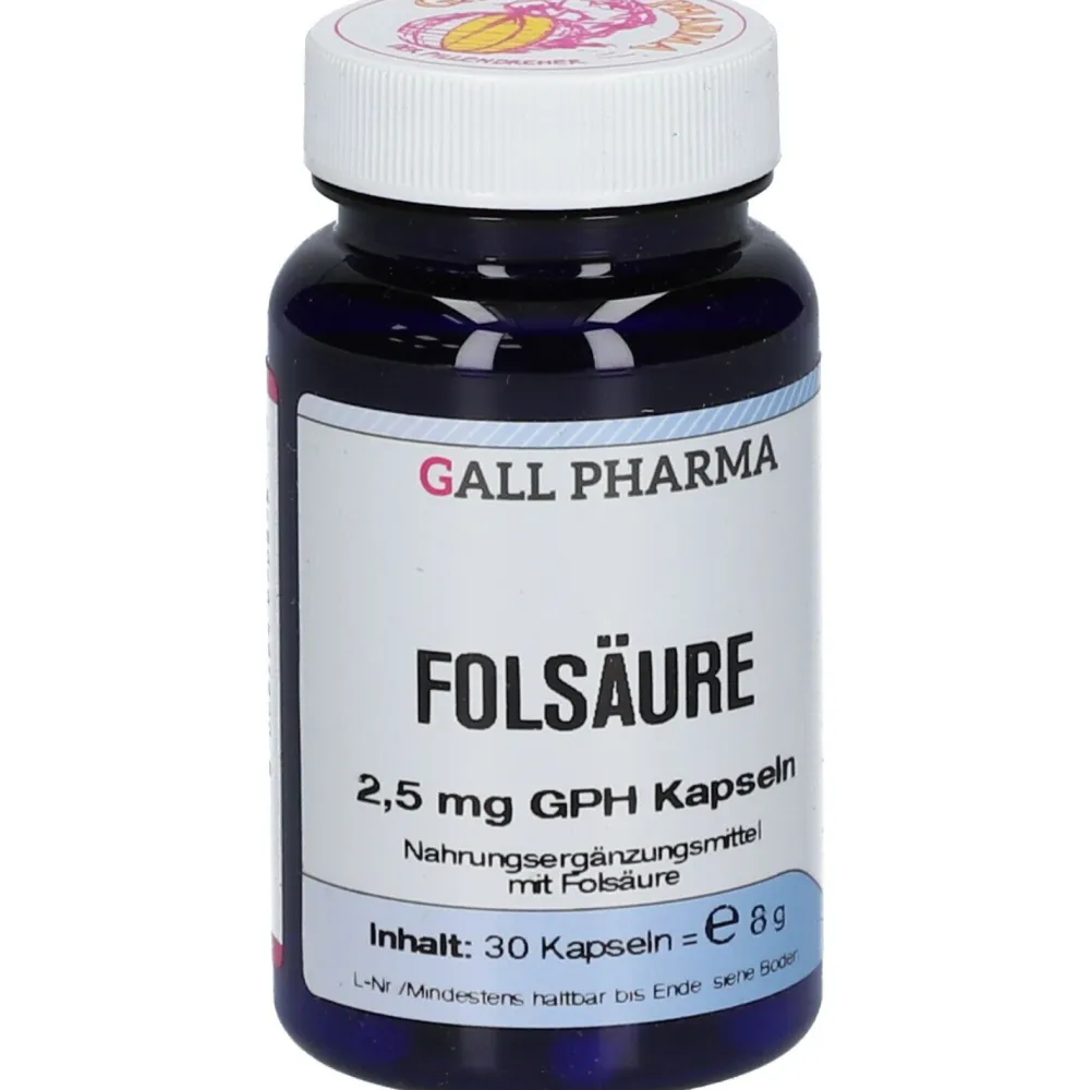 Folsäure 2,5 mg GPH Kapseln>