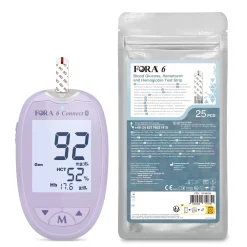 FORA 6 | Blutzucker-, Hämatokrit- und Hämoglobin-Messgerät – mg/dl> Discount