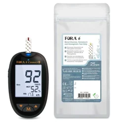 FORA 6 Connect | Blutzucker-, Hämatokrit- und Hämoglobin-Messgerät (Multi-Parameter) - mg/dl|TESTER Online
