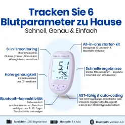 FORA 6 Connect Blutzuckermessgerät – mg/dl - The Tester| Online