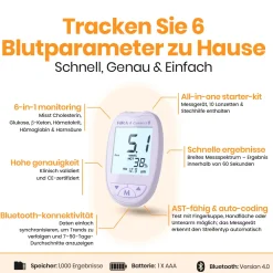 FORA 6 Connect Cholesterin-Messgerät – mg/dl - The Tester> Best