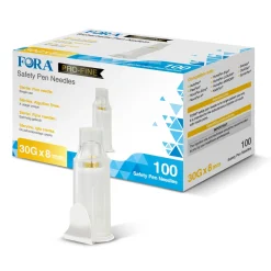 FORA PRO-FINE Sicherheitsnadeln 30G 8mm - 100 Stück>TESTER Sale