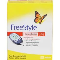 FreeStyle Freedom Lite Blutzucker-Messsystem ohne Codierung mmol/l><noscript><img width=