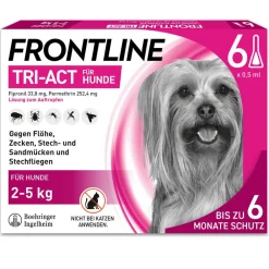 TRI-ACT® gegen Zecken, Flöhe und fliegende Insekten beim Hund (2-5kg)>Frontline New