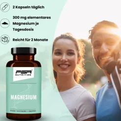 Magnesium Bisglycinat und Citrate 120 Kapseln im Glas|FSA NUTRITION Online