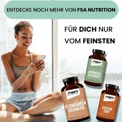 Magnesium Bisglycinat und Citrate 120 Kapseln im Glas|FSA NUTRITION Online