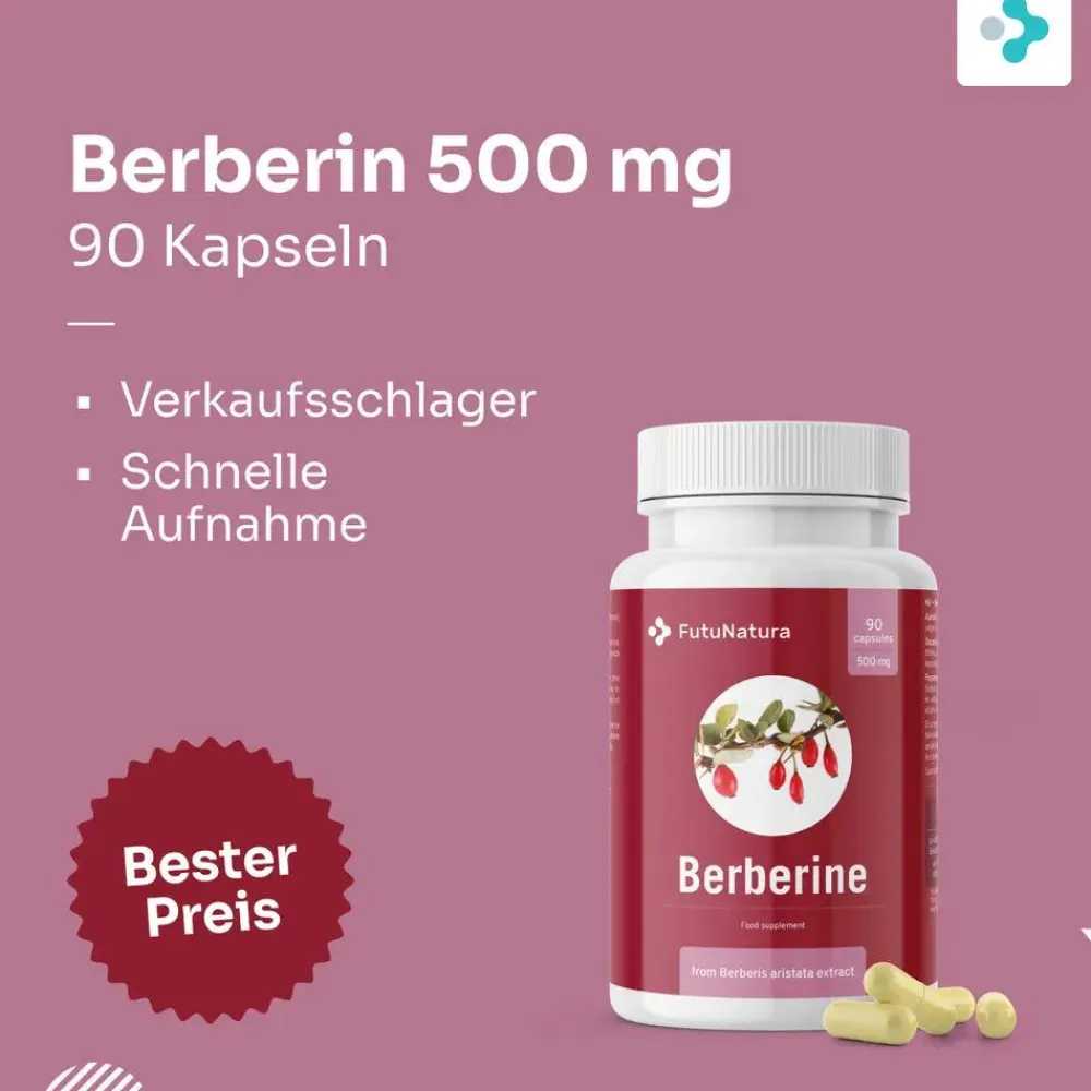 Berberin 500 mg - Berberitze (Berberis aristata)>FutuNatura Outlet