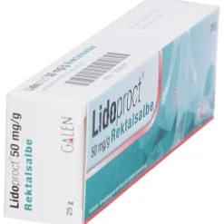 GALEN pharma GmbH – Lidoproct 50 mg/g Rektalsalbe><noscript><img width=