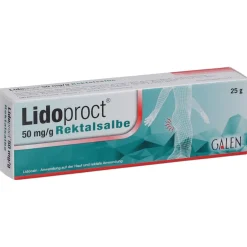 GALEN pharma GmbH – Lidoproct 50 mg/g Rektalsalbe><noscript><img width=