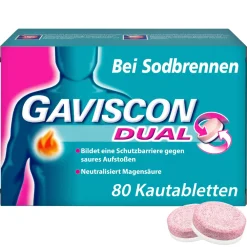 ® Dual Kautabletten mit Zweifachwirkung gegen Sodbrennen>Gaviscon Discount