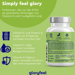 ® Vitamin D3 K2 (K2VITAL® von Kappa) 5.000 I.E. Tabletten|gloryfeel Discount