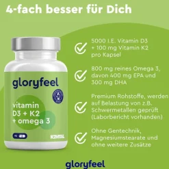 ® Vitamin D3 K2 Omega 3 - 5000 IE + K2VITAL® + 1000mg Fischöl Triglyceride Form (DHA + EPA)><noscript><img width=