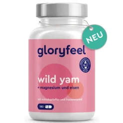 ® Wild Yam + Mönchspfeffer & Frauenmantel mit Magnesium & Eisen Kapseln|gloryfeel New