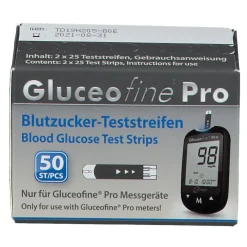Gluceofine® Pro Blutzucker-Teststreifen| Discount