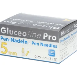 Gluceofine Pro Pen-Nadeln 31 G 0,25 x 5 mm| Outlet