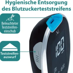 XL Blutzuckerteststreifen, 100 Stück><noscript><img width=