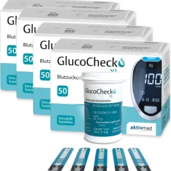 XL Blutzuckerteststreifen, 200 Stück>GlucoCheck Online