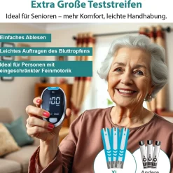 XL Blutzuckerteststreifen, 200 Stück>GlucoCheck Online
