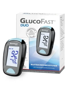Glucofast® Duo Blutzuckermessgerät Starterset inkl. Teststreifen und Lanzetten  (mg/dL)| Online