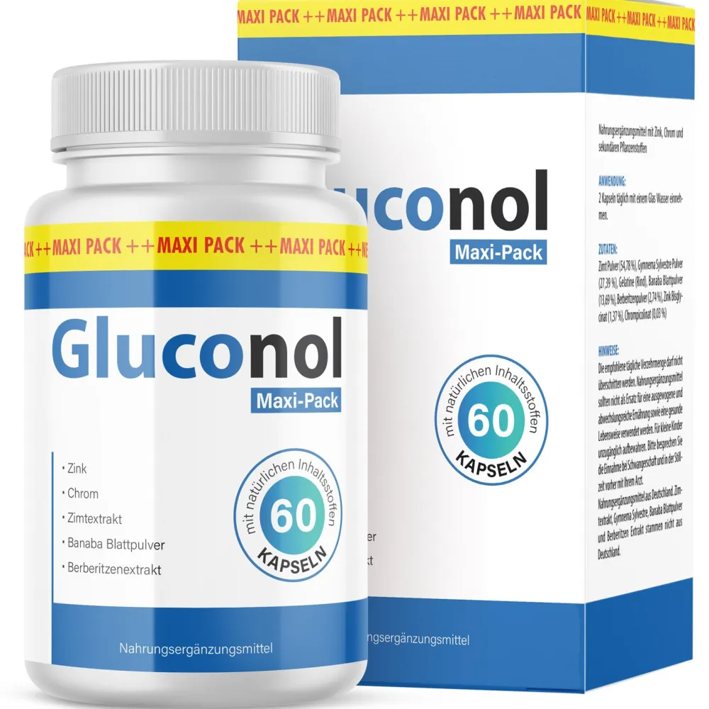Gluconol Kapseln - Im praktischen Maxi-Pack!| Clearance