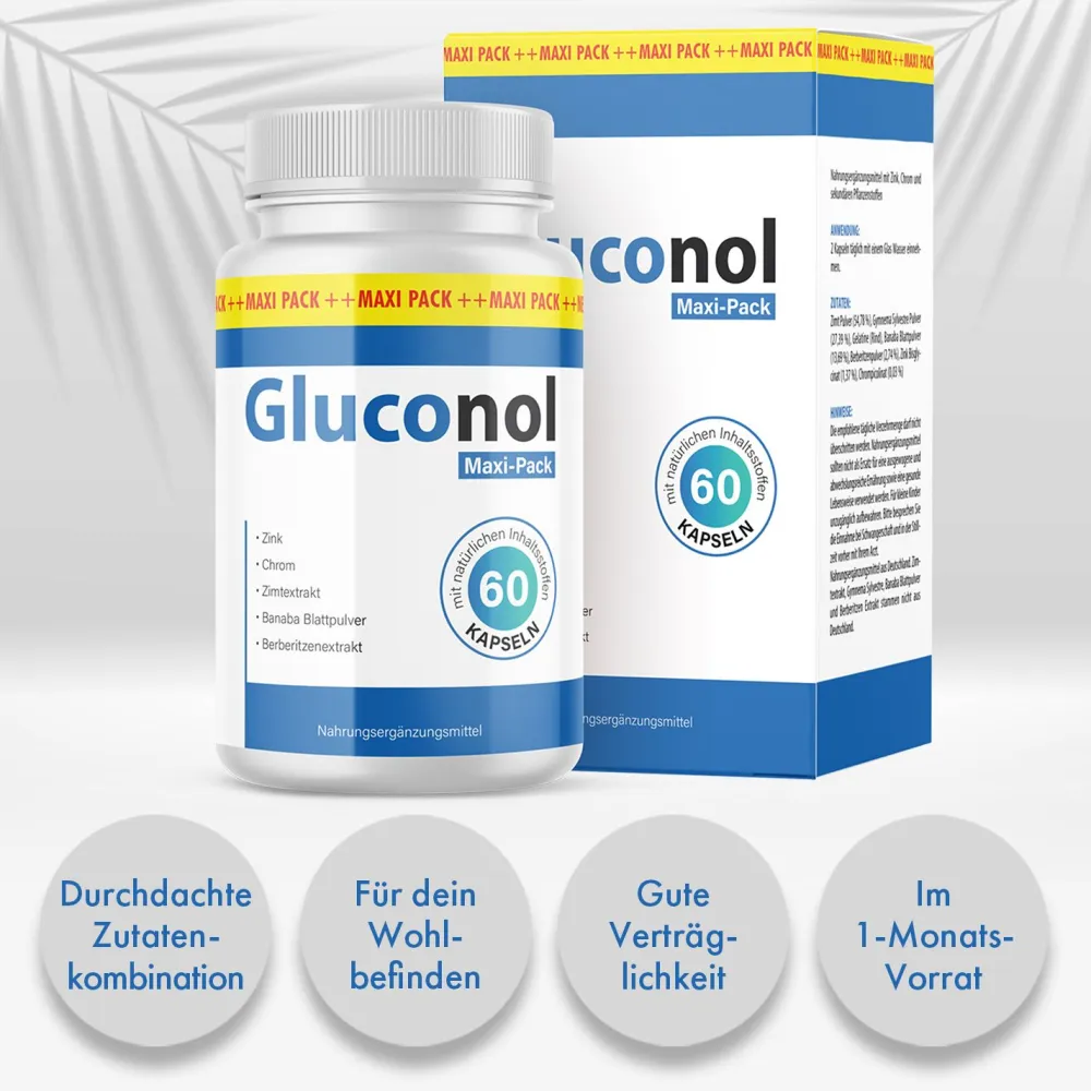 Gluconol Kapseln - Im praktischen Maxi-Pack!| Clearance