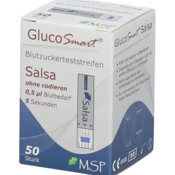 GLUCOSMART Salsa Blutzuckerteststreifen Dose| Clearance