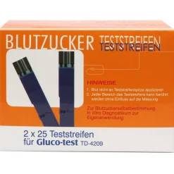 Gluco-test TD-4209 Blutzucker Teststreifen> New