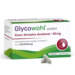 GLYCOWOHL® Eisen-Komplex duodenal 40 mg + Vitamin C hochdosiert> Hot