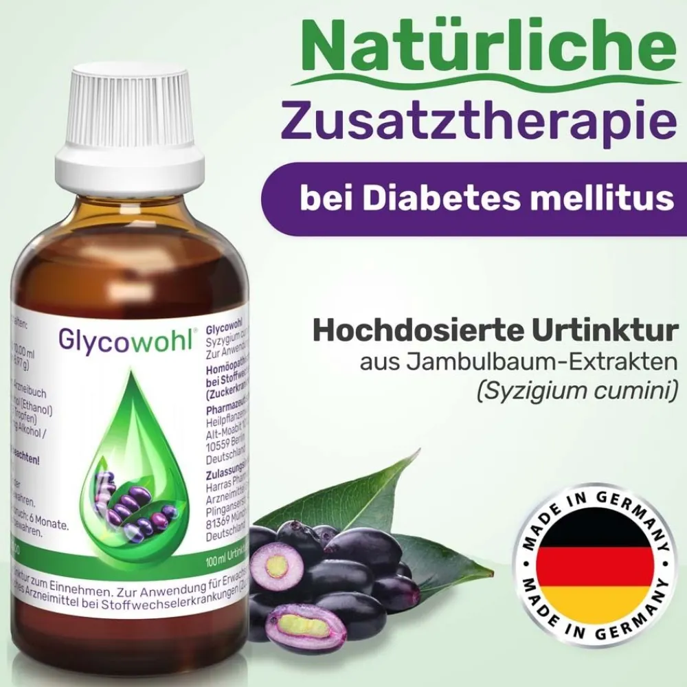 ® pflanzliche Tropfen bei Diabetes und Blutzucker|Glycowohl
