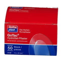 GoTac Hydro Gel-Pflaster oval 7,4 cm x 4,5 cm| Outlet